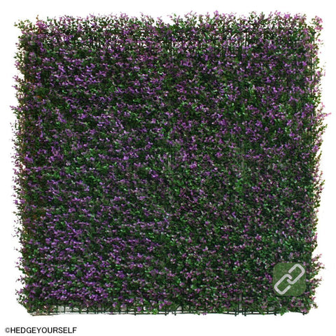 Hedge Panel - Bush Lavender - Artificial Garden Screen